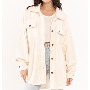 Free people ruby fleece shacket shirt jacket